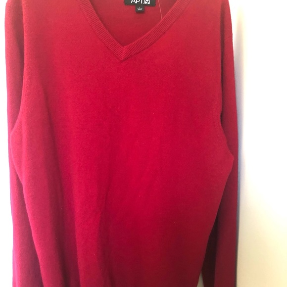 APT.9 100% Red Cashmere Sweater - Picture 6 of 9